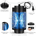Pikkukuva 2 / 3: Lamp Bug Zapper Sähköinen hyönteisten tappaja Myrkyttömät tuholaistorjuntakärpäset