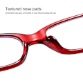 Pikkukuva 4 / 5: Säteilyä estävät lukulasit Pienirunkoiset suorakaiteen muotoiset vanteet, presbyopic lasit Red glasses power 400