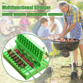 Miniatyrbillede 3 af 4: Udendørs grillspyd Køkkenværktøj Multifunktionelle kødpiercerspyd (grønne)