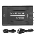 SCART til RF Video Adapter til RF 67.25Mhz/61.25Mhz Output Konverter til TV Boks