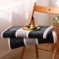 Miniatyrbillede 1 af 5: Populære japanske flanneltæpper Tykkede varme lagner Kontortæpper Sovesal Nap Tæpper Gave Engros 150*200cm lysegrå striber 150*200cm light grey stripes