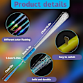 Miniatyrbild 2 av 5: Glow Fiber Wands Sticks Led Light Up Wands Fiberoptiska Wands Led Blinkande Sticks Färgglada, batteridrivna, 16 stycken