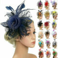 Pikkukuva 2 / 2: Feather Hair Fascinator Alice Headband Clip Naisten Häät color
