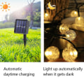 Miniatyrbild 4 av 5: Solar String Lights, 50 Led utomhus Crystal Ball dekorativa lampor