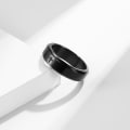 Miniatyrbild 4 av 5: Vintage Stainless Steel Jesus Cross Rings Dam Herr Pressure Release Spinner Ringar Spinning Fingertop Rings Hip Hop Bike Smycken 9 Svart 9 Black
