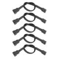 4-stifts CPU-fläktförlängningskabel - 5-pack, flätad repadapter för datorns moderkort