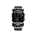 Miniatyrbild 2 av 3: Lyxig fyrkantig stil för män Cool Färgglad Led Digital Watch Binary Wrist Black