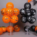 Miniatyrbillede 1 af 3: 100 STK Halloween Carnival Party Dekorationer Bat Skull Ghost Pumpkin Balloner