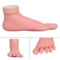 Miniatyrbillede 4 af 5: Øv falsk fodmodel Fleksibel blød silikoneprotesemanicureværktøj til neglekunsttræningsdisplay Manicurefodmodel Left foot