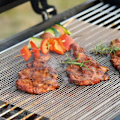 Miniatyrbillede 4 af 4: Bbq Grill Pad Mat Non-stick Mesh Net Grill Grill Bagemåtte Sort Ny B