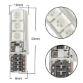 Miniatyrbillede 5 af 5: 2x Car Led T10 194 W5w Dc 12v Canbus 6smd 5050 Silikone Shell Led Lys Pære Ingen Fejl Led Parkering Tåge Baglygte Auto Bil Lampe Yellow