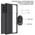Miniatyrbilde 3 av 5: For Samsung Galaxy Note20 Ultra Shockproof Transparent Tpu + Akrylbeskyttelsesveske (svart)
