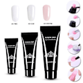 Pikkukuva 4 / 4: 15 ml:n kynsiliima- set kirkas UV-kynsiliima lakka molds Nail Art Quick Build Kit 1