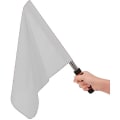Miniatyrbilde 1 av 2: Dommerflagg Rustfritt stål Kommando Håndflagg Rød Signalflagg Svamphåndtak Spesiell patruljeytelse white