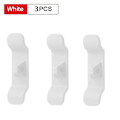 Pikkukuva 1 / 5: 1/3/6 kpl Johdon kääre Organizer Pidike Johdin Piilotin Kaapelin kelaimen hallintakääre keittiölaitteiden blender sekoittimille 3pcs white