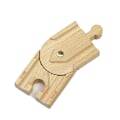 Pikkukuva 1 / 5: Hhcx-uusi puinen rata Rautatien tarvikkeet Silta rautatieasema Tunneli Cross Fit Jalka Kaikki Puuradan opetuslelut lapsille 1PC Rotating rail