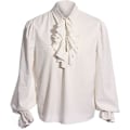 Miniatyrbild 1 av 5: Mens Medieval Victorian Steampunk Shirt Costume white 2XL