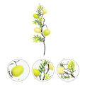 Miniatyrbild 3 av 3: 2st Påsksimulerade Ägg Löv Påsk Gröna Löv Dekor Fake Easter Tree Prop