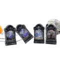 Miniatyrbilde 1 av 3: Halloween gresskarlykt Tombstone Candle Light Small Tombstone Led Scene Layout Bar Layout Dekorative rekvisitter Tombstone Ghost Hand