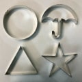 Miniatyrbilde 2 av 5: 4stk Squid Game Cookie Cutters Sukkerform Kjekskutter