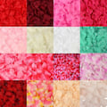 Miniatyrbilde 5 av 5: 500/1000/3000 stk Fargerike kunstige roseblader Bryllup Romantisk Silke Rose Blomsterblad Bryllupsfest dekorasjonsutstyr 50% rose red 3000pcs