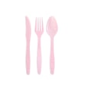 Pikkukuva 1 / 5: Vaaleanpunainen Halloween Party Kertakäyttöinen astia Paperipyyhe Paperipöytä Bula Banner Pink Fork 20pcs