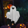 Pikkukuva 4 / 5: Halloween Ghost and Hanging Imp ulkosisustus-valkoinen Ghost riippuva koriste Style 1