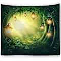 Miniatyrbillede 1 af 2: Fantasy Fairy Tale Mystisk Cave Print Vægophængning Tapestry Home Decor B 200x150cm