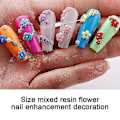 Miniatyrbillede 4 af 4: 3d Flower Nail Charm for nagelkonst selvdesigner Tillbehör Hantverk