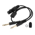 Airbus Aviation hörlursadapter - XLR till GA Dual Plug Cable Adapter