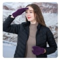 Pikkukuva 2 / 2: Neulotut käsineet "kosketusnäyttökäsineet naiset, lämpimät neulotut käsineet" (2 paria) color 10