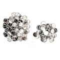 Miniatyrbilde 2 av 10: 100 Sett med Nål-Bakside Knapper: Solid Metall og Plast, Rustfri, Glatte Knapper for Badge DIY 44MM