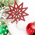 Miniatyrbilde 5 av 5: 58 stk juletre hengende ornamentsett Fargerike bruddsikre julekuler stjerner