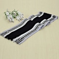 Pikkukuva 2 / 2: Miesten talvi raidalliset huivit Tupsu pitkä huivi Fringe Shawl Wrap Stole Black