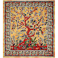 Pikkukuva 1 / 4: Tapestry Turkoosi Tree Of Life Seinälle ripustettavat psykedeeliset kuvakudokset