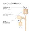 Pikkukuva 2 / 3: Samsung Galaxy Iphone Type C Usb-c 1m datalatauskaapeli Pikalaturin kaapeli punottu Gold Type-C