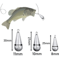 Miniatyrbilde 1 av 4: 20-delers fiskevekt-sink Drop Shape fiske-sink for utendørs fiske