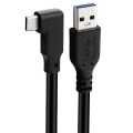 Pikkukuva 4 / 5: VR-datakaapeli kyynärpää Type-c datakaapeli Usb3.1 Gen 2 kaksoisurosvideoprojektiokaapeli 20 Vr mobiilipelikaapeli PQ102Black 3M