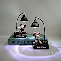 Miniatyrbilde 1 av 2: Hhcx-2stk Mickey Minnie Små Nattlys Lampe Resin Hjemmepynt
