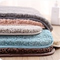 Miniatyrbillede 2 af 5: Skridsikre badeværelsestæppe Maskinvaskbar Bløde Absorberende Mikrofibre Mat Pink