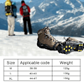 Pikkukuva 2 / 2: Ice Grippers Traction kiinnikkeet ja -saappaat Kumi Lumikenkä Piikkarit Crampon XL
