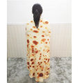 Pikkukuva 5 / 5: Maissi Tortilla Filt Pita Lavash Soft Throw Filt Till Säng Fleece Soffa Pläd Plysch Överkast Manta Burrito Koce Burritos-2-2 diameter-150CM