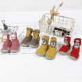 Miniatyrbillede 5 af 5: Baby Småbørn Anti-slip Slipper Gulv Åndbar Tykke Vinter Varme Sko Sokker Brown fawn 20and21