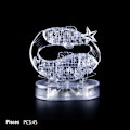 Miniatyrbillede 2 af 3: 3d krystal puslespil puslespil klare tolv 12 konstellation astrolog flash led lys