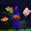 Miniatyrbilde 2 av 2: Akvarium lysende silikon kunstig fisk falske fisketank landskapsdekorasjoner pink angelfish