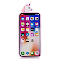 Miniatyrbilde 3 av 4: For Iphone X / Xs Støtsikker Cartoon Tpu-beskyttelsesveske (enhjørning)