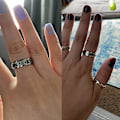 Miniatyrbillede 4 af 5: Angstring til kvinder Spinner Ring 7