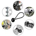 Miniatyrbild 2 av 4: 50pcs Bungee Straps With Ball Tie Down Strap Rubber Loops For Tent Fixed
