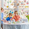 Miniatyrbild 4 av 5: Easter Window Stickers, Easter Decorations 9 Sheets Easter Bunny Window Clings Pvc Static Stickers A