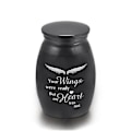Miniatyrbillede 1 af 5: Mindesmærke af aluminiumslegering til kæledyrskisteurne - lille souvenirurne S Sort urne B S Black Urn B